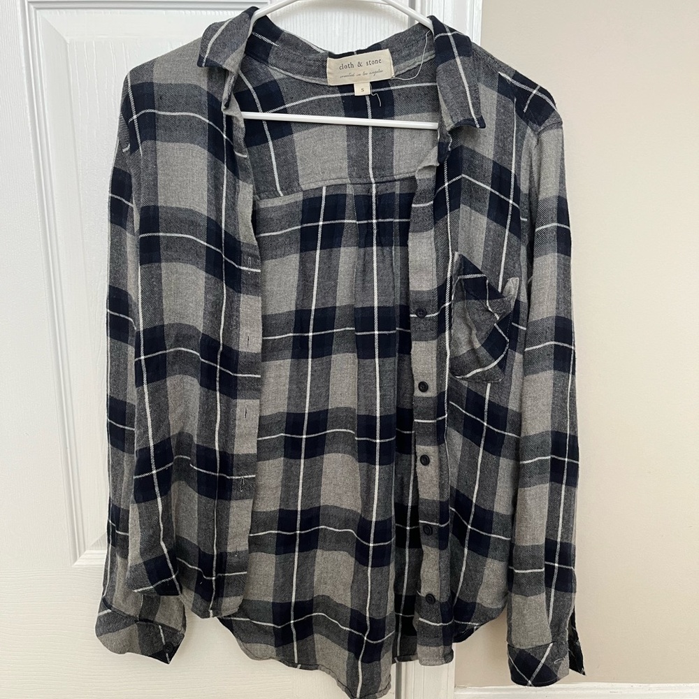 Cloth & Stone flannel shirt S